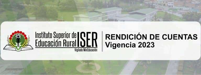 Iser|Rendición De Cuentas – Vigencia 2023