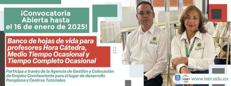 Iser|Convocatoria Hojas De Vida Profesores 2025