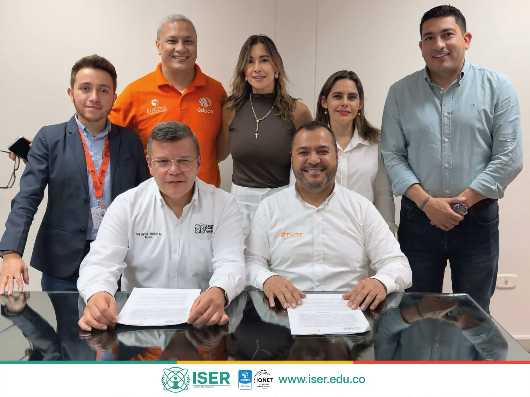 Firma Del Convenio Marco De Cooperación Entre El Instituto Superior De Educación Rural Iser Y Positiva