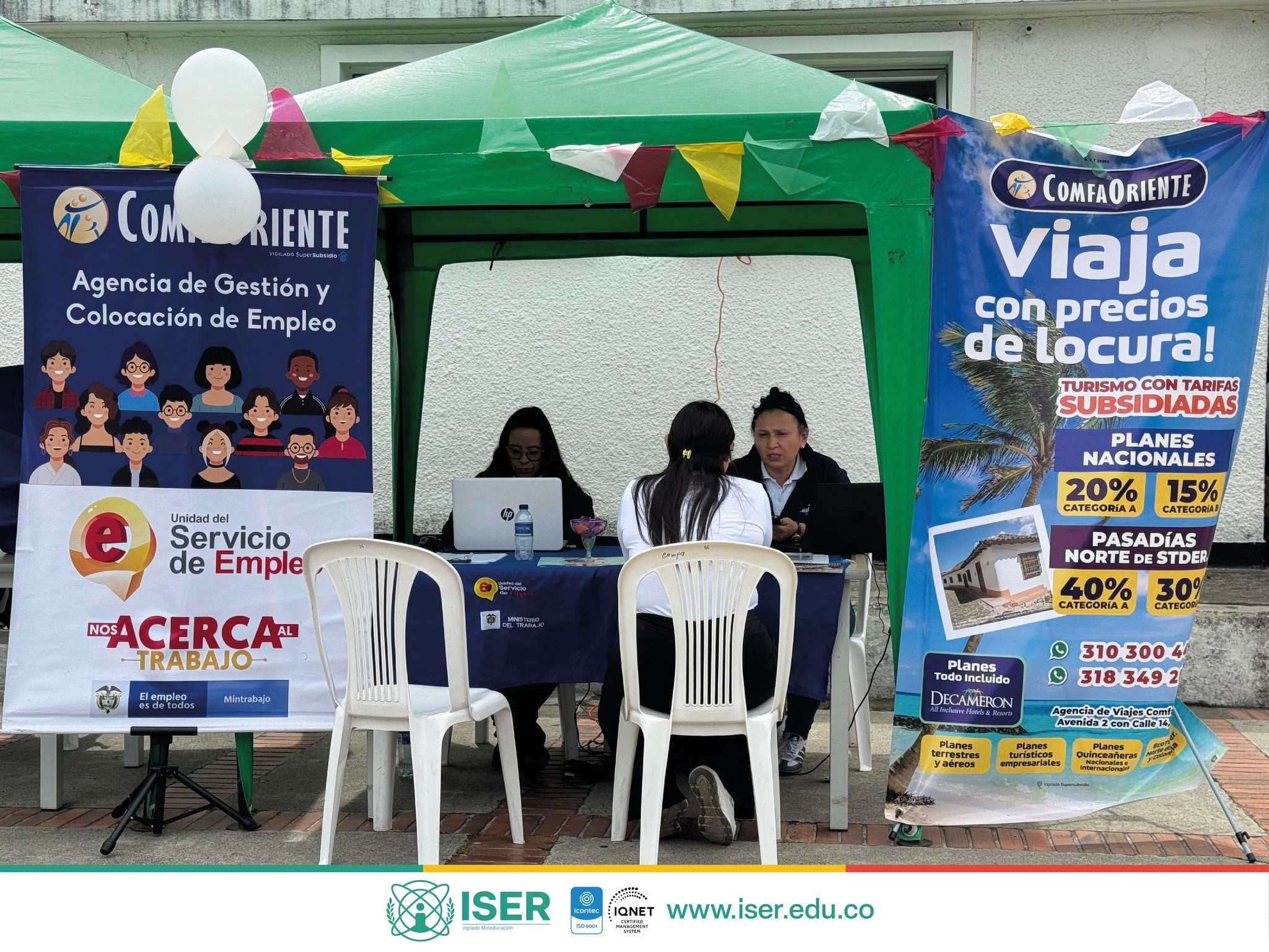 El Instituto Superior De Educación Rural Iser Llevó A Cabo La Feria Social, Laboral Y Estudiantil, Realizada En El Patio Bandera De La Institución.