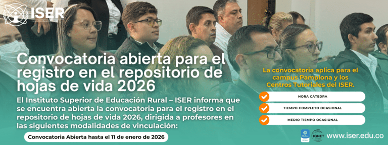 Iser|Convocatoria Repositorio De Hojas De Vida Profesores 2026