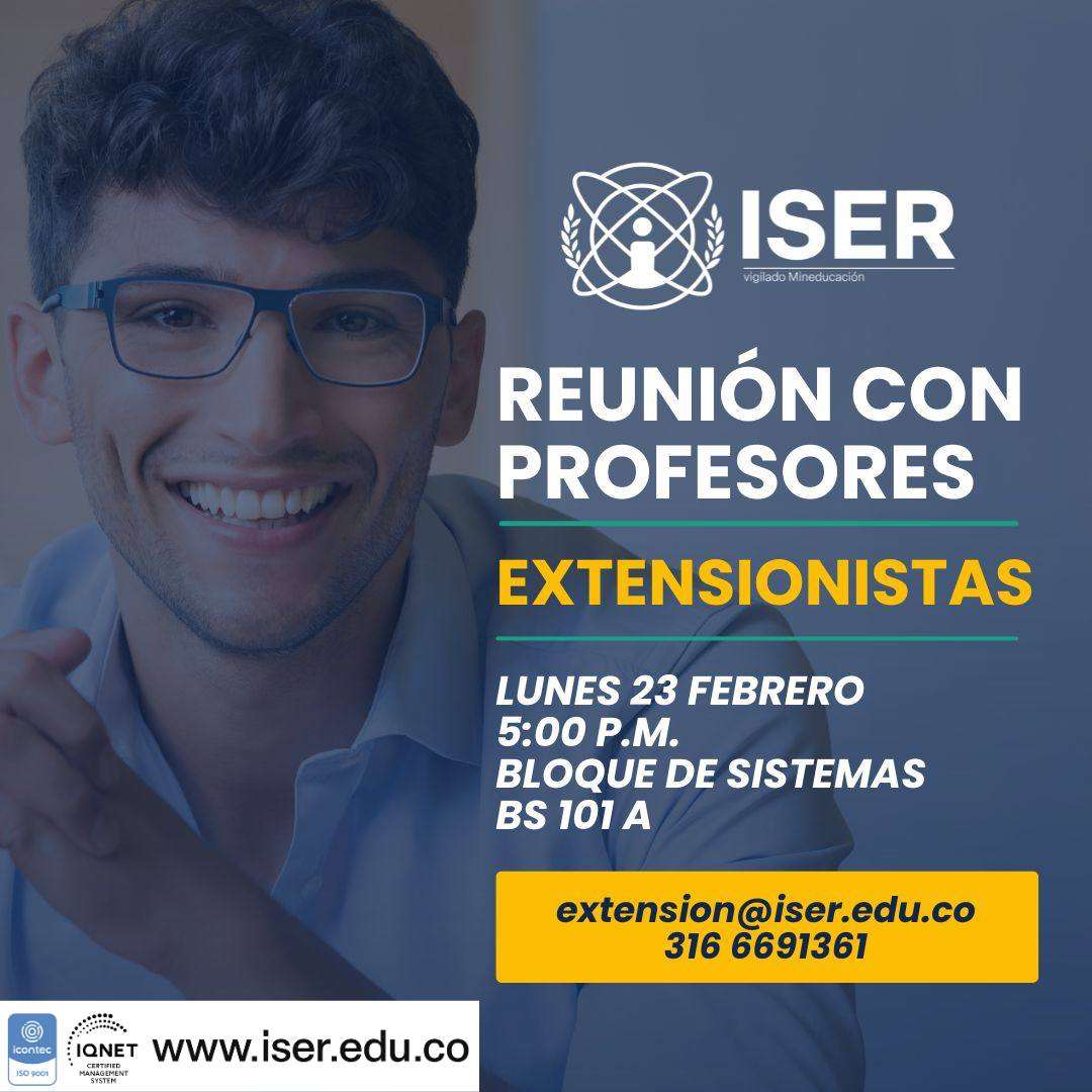 Reunión Con Profesores Extensionistas