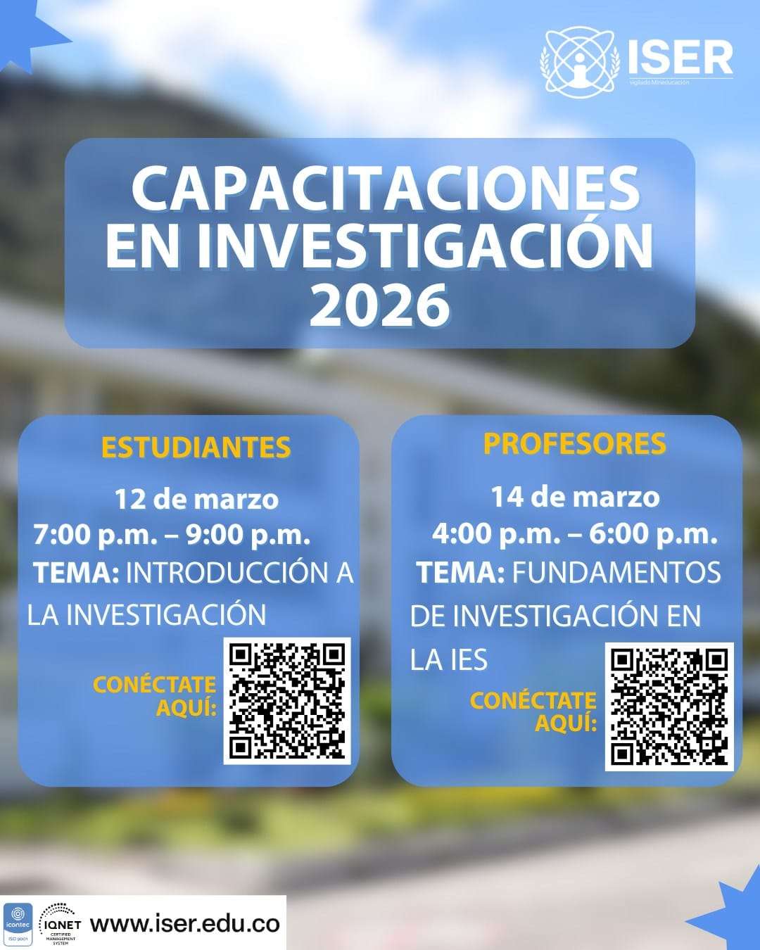 Capacitaciones En Investigación 2026