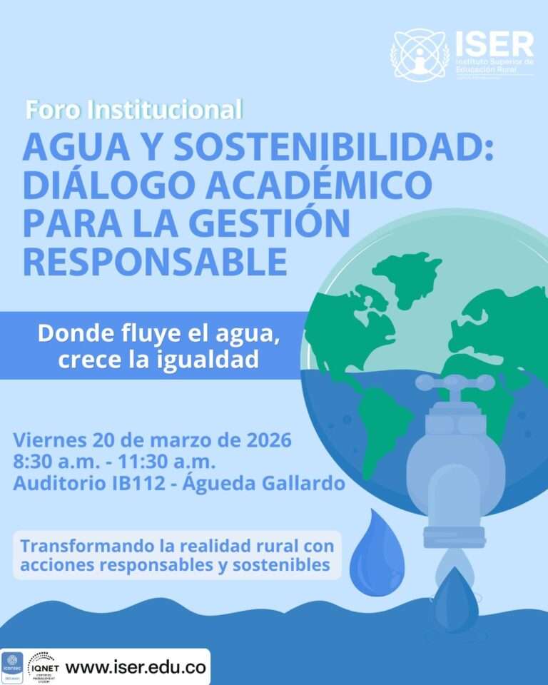 Foro Institucional: “Agua Y Sostenibilidad: Diálogo Académico Para La Gestión Responsable”