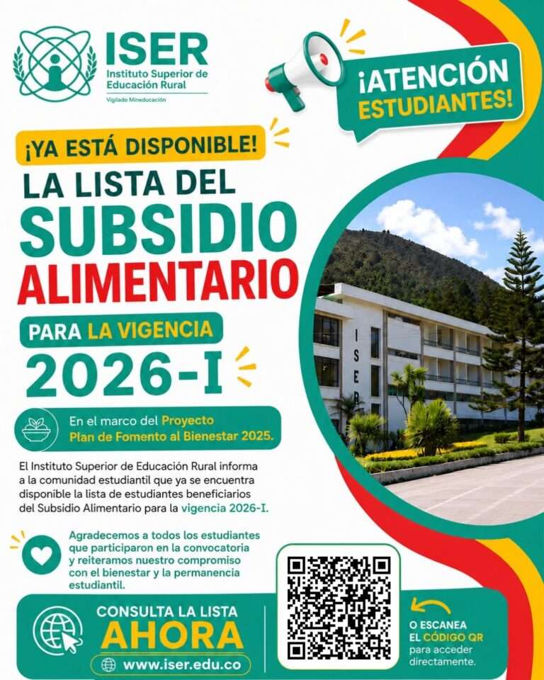 Lista de estudiantes beneficiarios del Subsidio Alimentario