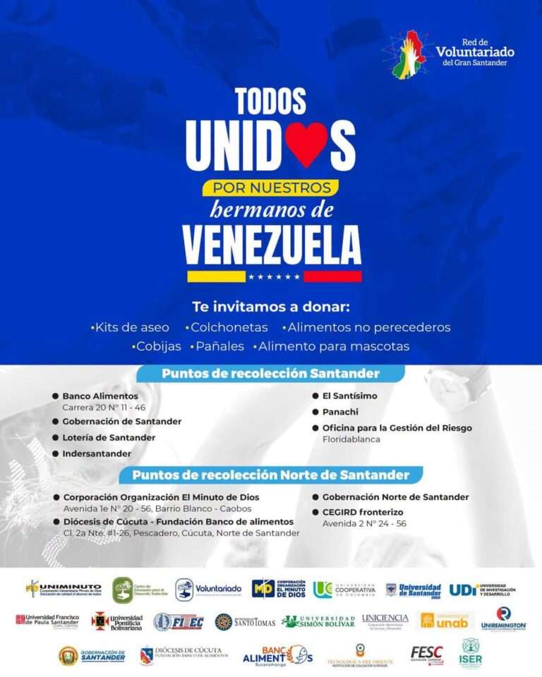 Todos unidos por nuestros hermanos de Venezuela