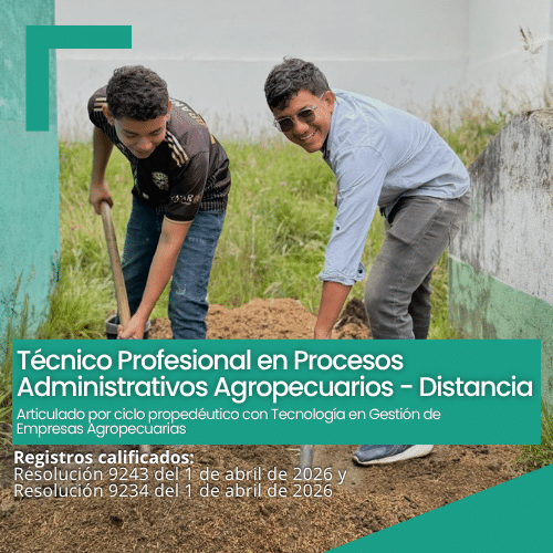 Procesos administrativos agropecuarios distancia